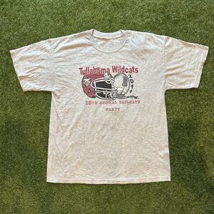 Tullahoma Wildcats 15th Annual Tailgate Party Gray Graphic Tee Shirt Mens Large